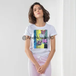 Women's Long Pant Pajama Set Les Papillons