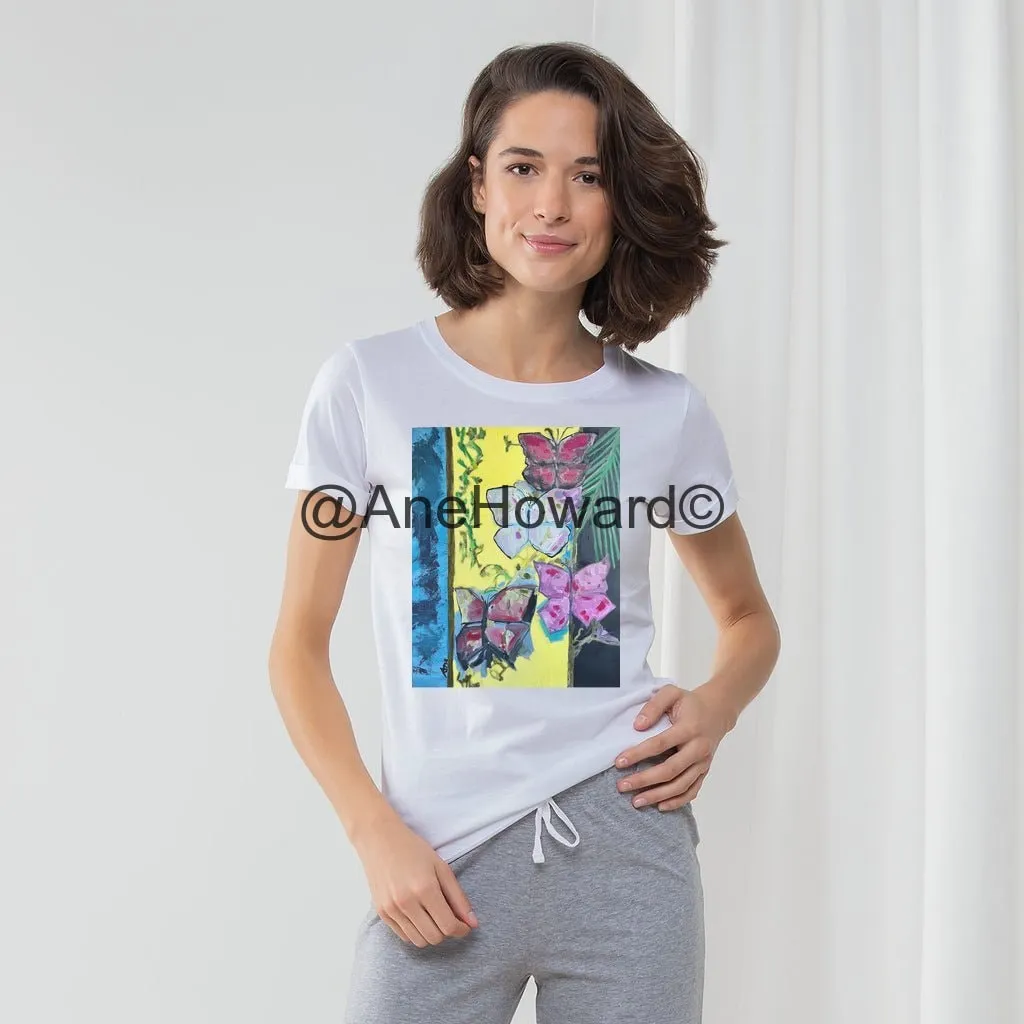 Women's Long Pant Pajama Set Les Papillons