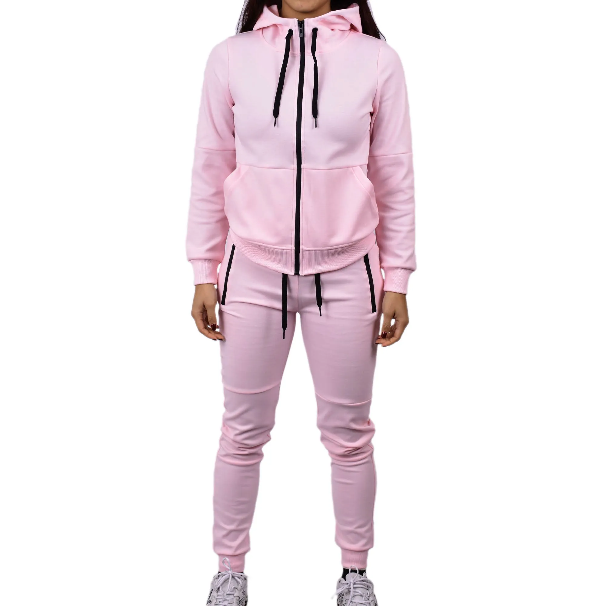 Women's Tech Fleece Tracksuit  - Pale Pink
