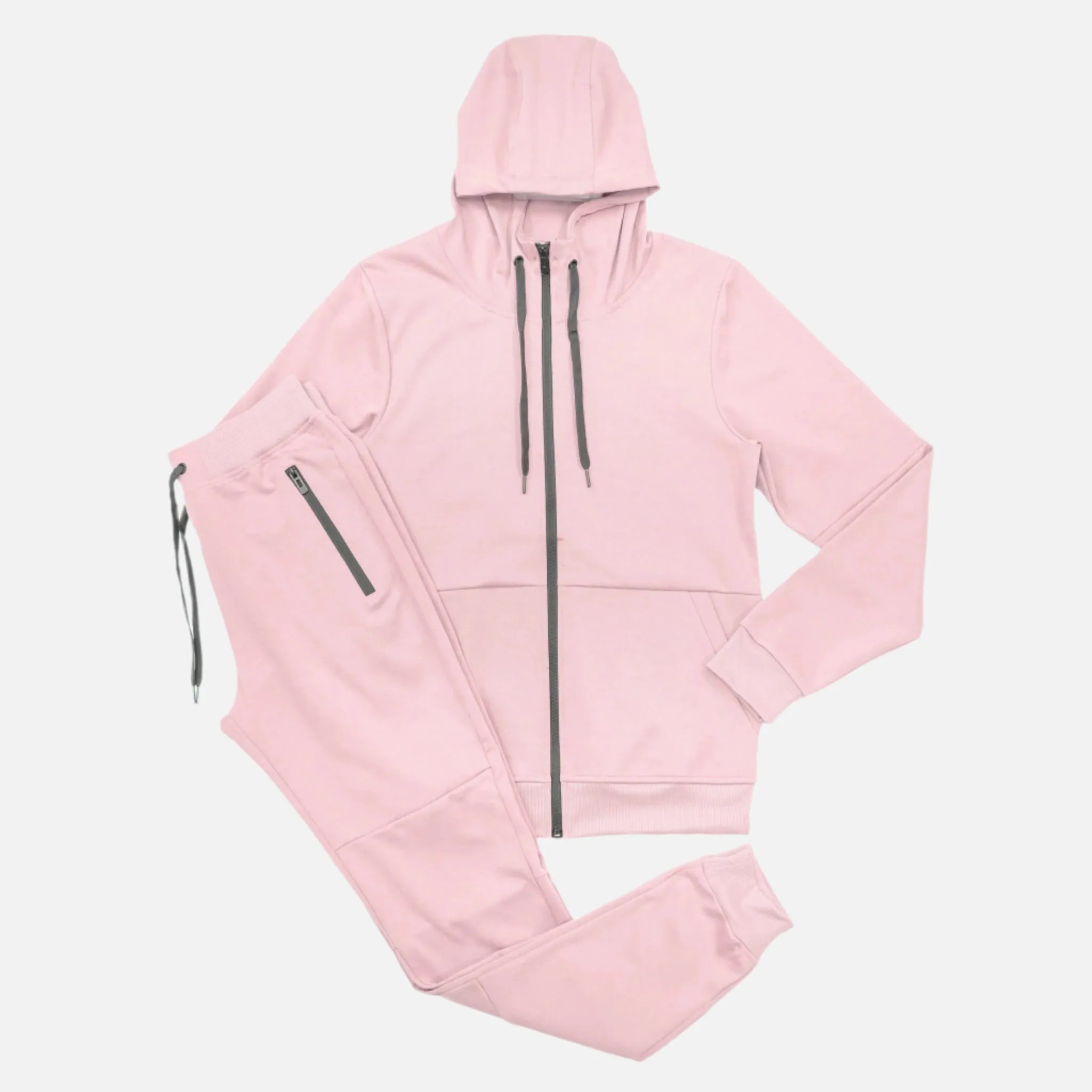 Women's Tech Fleece Tracksuit  - Pale Pink