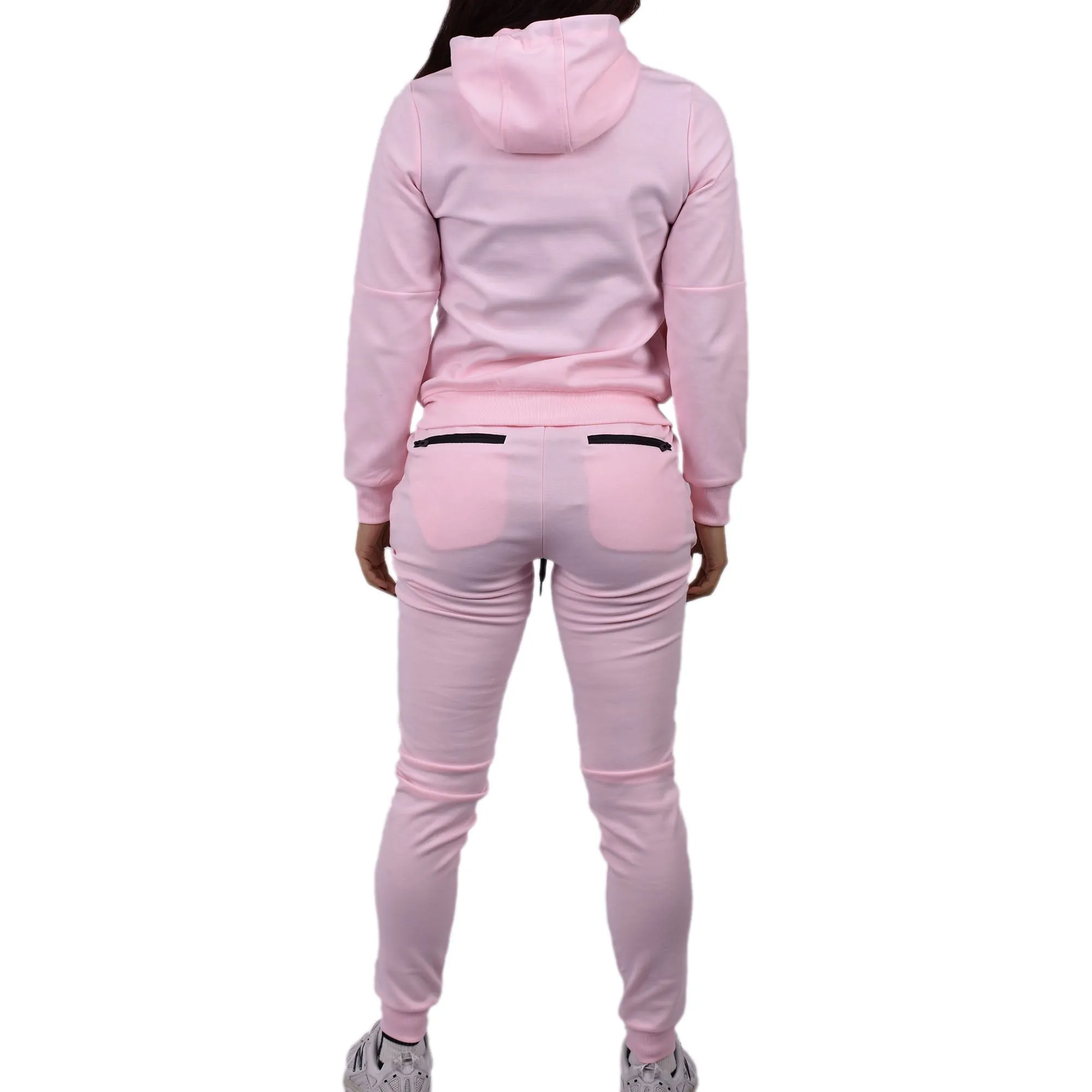 Women's Tech Fleece Tracksuit  - Pale Pink