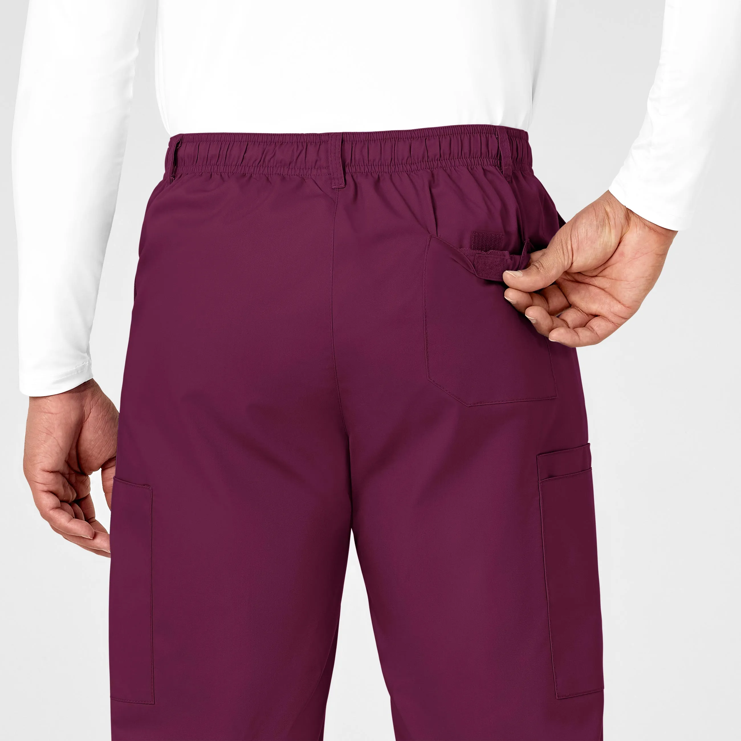 WonderWORK 503 Men's Cargo Scrub Pants Wine