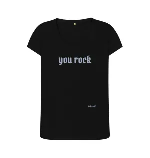 You Rock V Neck Tee