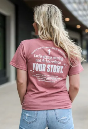 Your Story (Mauve Heather) - Short Sleeve / V-Neck