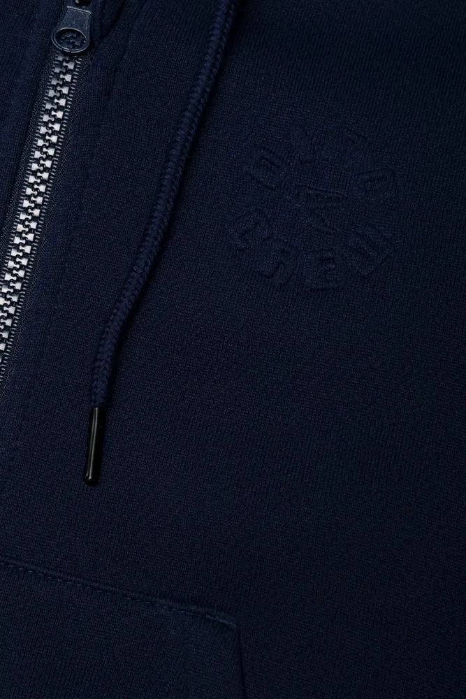 Zip Through Tracksuit Navy